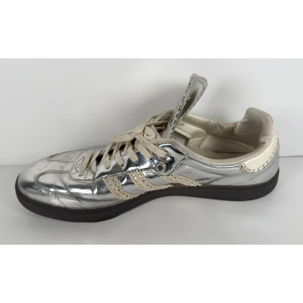 Authentic Adidas Samba Wales Bonner Silver Metallic Men's Size US 10.5